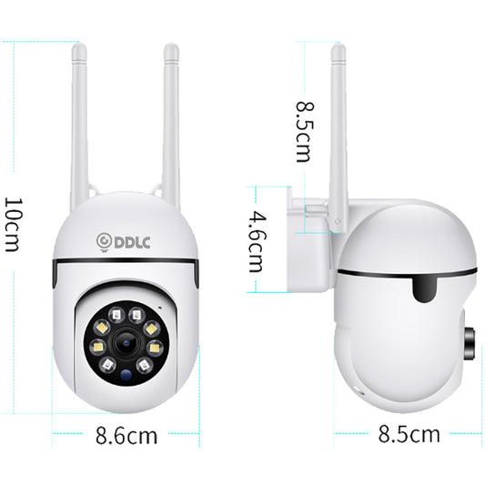 DDLC Indoor Camera Wireless, Security Camera WiFi & 2.4ghz, 1080p Security Cameras Wireless Outdoor/Indoor Full Color Day and Night, Motion Detection, Dome Surveillance Cameras 360° View (Mini ptz)
