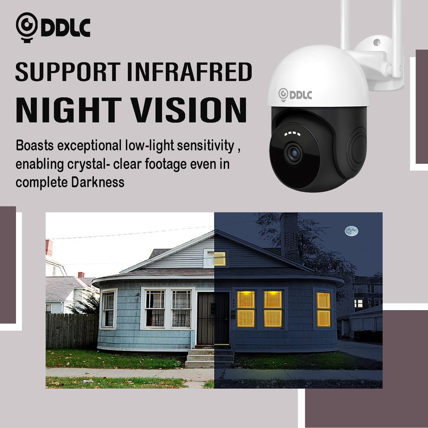 DDLC 4G SIM Security PTZ IP Camera Outdoor Wireless Weatherproof Network CCTV Surveillance Security Camera (4g ir ptz)
