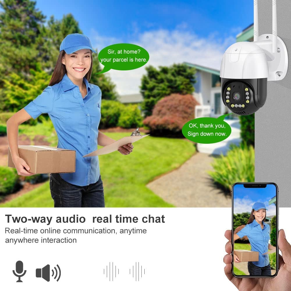 DDLC 4G SIM(All Supported) Gorilla 5MP Full HD IP66 Outdoor V380 Wireless PTZ Security Camera Colored 9 IRS Dual Light Night Vision AUTO Tracking Two Way (4g ptz)